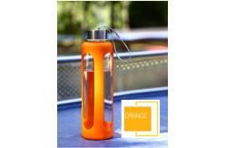 China Safe Leak Proof Reusable Water Bottles Eco Friendly With Silicone Sleeve supplier