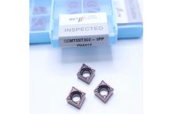 China Fracture Resistance Cermet Turning Tool Inserts Good Surface Smoothness CCMT09T302-1PP PV4412 supplier