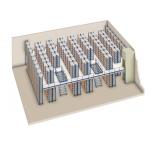 Spray Painting Industrial Storage Rack Ground Mezzanine Floors With Open Space for sale