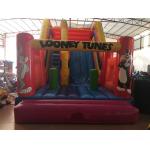 PVC Rabbit Simple Inflatable Dry Slide Looney Tunes Waterproof EN14960 SGS CE