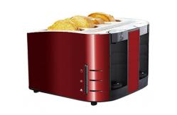 China 6 Time Setting Electric 4 Slice Toaster Anti Slip Feet Design supplier