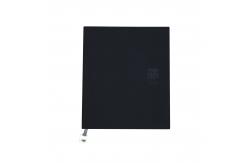 China Square Black Custom Journal Notebook / Hardback Artists Sketchbook With Metal Bookmark supplier