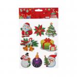 Transparent Festive Stickers Christmas Envelope Stickers For Xmas Party Supplies for sale