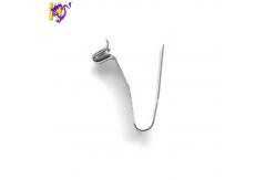 China Small Flat Spring Steel Retaining Clips wire spring hose clamps V Shaped supplier