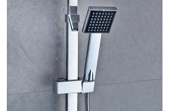 China Chrome Temp Control Rainfall Shower Set , Bathroom Shower Systems Water Powered supplier