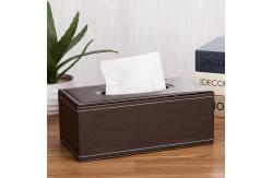 China PU Leather Anti Moisture Rectangular Napkin Tissue Box Household Storage Organization supplier
