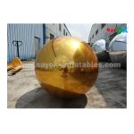 1m PVC Gold Inflatable Mirror Ball For Indoor Decoration Wedding Party for sale