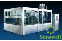 China 3-In-1 Tea Drink Bottle Filling Machine Automatic With Washing / Filling / Capping supplier