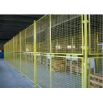 Frame Type Galvanized Wire Mesh Fence 2.2m Height Yellow / Green Color for sale