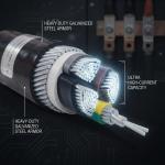 ABC 4x35mm2 UV Stabilized PVC Insulated Aerial Bundled Cable Overhead 0.6/1kV IEC60502 for sale