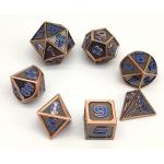 Zinc Alloy DND Mini RPG Dice Set 7 Pcs Polyhedron Wear Resistant for sale