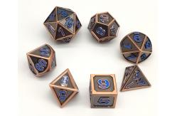 China Zinc Alloy DND Mini RPG Dice Set 7 Pcs Polyhedron Wear Resistant supplier