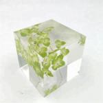 Folk Art Flower Paperweight  Transparent Acrylic Paperweight Sample Available for sale