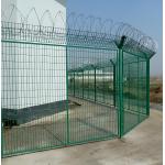 Anti Theft PVC Coated Prison Metal Wire Mesh Fencing With Barbed Wire