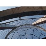 Ferruled Stainless Steel Mesh Cladding Flex Rope Mesh 7x19 / 7x7 Cable Structure for sale