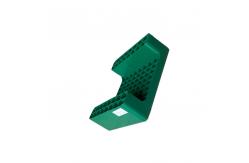 China PP Nestable Green 450x350 Plastic Warehouse Pallet For Port supplier