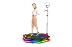 China Panoramic 360 Camera Booth Rotary 360 Degree Camera Booth Shooting Plataforma supplier