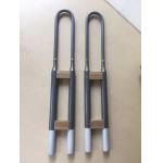 U Type Molybdenum Disilicide Elements 1800C Industrial Furnace Heating Elements for sale
