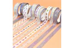 China Custom Foil Printing Japanese Washi Paper Tape Wholesale Washi Tape Personalizado supplier