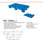 Maximize Storage Efficiency Stackable Plastic Pallet in Blue Corrosion Resistant for sale
