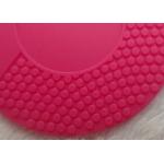 Rose Red Soft PVC Patches For Face Washing Instrument / Soft Silicone Patch