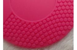 China Rose Red Soft PVC Patches For Face Washing Instrument / Soft Silicone Patch supplier