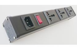 China Cabinet PDU Power Distribution Unit With Switch / Universal 3 Outlet Power Bar supplier