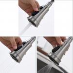 PEX Hose Deck Mounted Kitchen Taps OEM Pull Out Spray Kitchen Faucet for sale