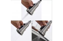 China Leakless CUPC Cartridge Pull Down Touchless Kitchen Faucet With Sprayer DC6V supplier
