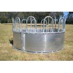 Galvanized Steel 1.8m 1.9m Round Cattle Hay Feeders Metal Horse Feeder antirust for sale