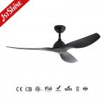 52 Matte Black DC Ceiling Fan Sleek ABS Blades Remote Control