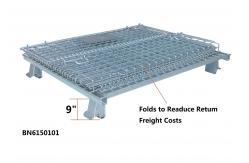 China 40x32x33 Inch Collapsible Metal Storage Containers , Industrial Collapsible Containers supplier