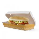 Eco-Friendly and Customized Paper Hamburger Boxes for Shop Logo Customer's Logo for sale