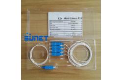 China 1X4 SINGLE MODE SC UPC/APC STEEL TUBE FIBER OPTICAL PLC SPLITTER supplier