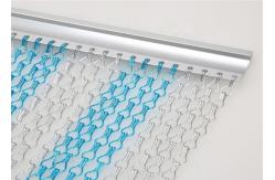 China Hotel Anodized Double Hook 3x3mm Chain Link Fly Screen 3x3m 4x3m supplier