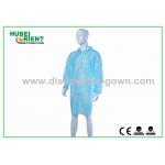 Tyvek MP SMS PP Material Disposable Lab Coats With Zip Closure for sale