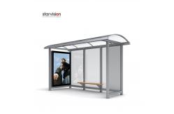 China 3 years Warranty Advertising Smart Bus Shelter With P.391 Lcd Screen supplier