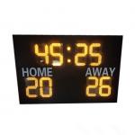 Indoor Wireless Controller LED Football Scoreboard With Time / Scores Display for sale