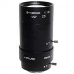 New 5-100mm CS F1.8 Lens 1/3 Varifocal zoom Manual Iris zoom lens for Security CCTV Camera for sale