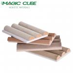 Suede Wrapped Semi Circular MDF Acoustic Panels With Recycled Felt Backing for sale