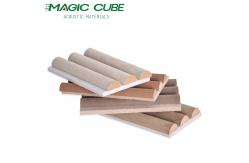 China Suede Wrapped Semi Circular MDF Acoustic Panels With Recycled Felt Backing supplier