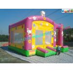 Hello Kitty Rent Inflatable Bouncer Slide , Castle With Slide For Childrens