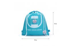 China Waterproof Laundry Polyester 190T Nylon Logo Drawstring Gift Bags supplier