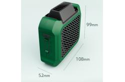 China Electronic Personal Waist Fan DC Brushless Motor Push Button Control supplier