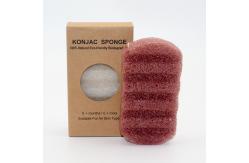 China Environmentally Friendly Red Clay Konjac Sponge Charcoal Exfoliating Body Sponge supplier