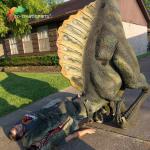 Customizable Realistic Animatronic  Dinosaur Costume 110V/220V With Legs Moving for sale