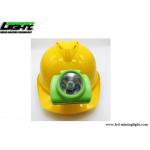 Waterproof IP68 1W 13000Lux 6.8Ah LED Miners Cap Lamp for sale