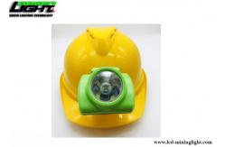 China Waterproof IP68 1W 13000Lux 6.8Ah LED Miners Cap Lamp supplier