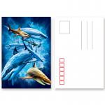 11x16cm Paris Eiffel Tower Day - Night 3D Lenticular Postcard With CMYK Printing