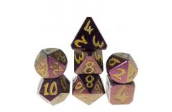 China Card Game RPG Dice Set ZincFor Dungeons And Dragons​ Metal Polyhedral Black supplier